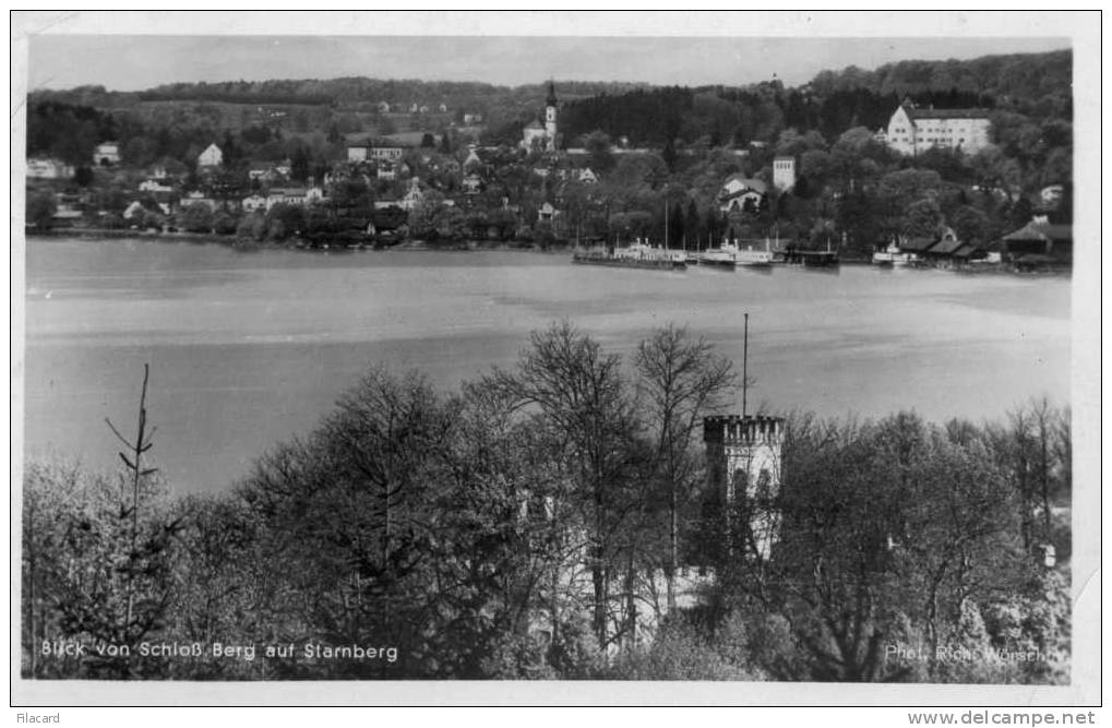 15892   Germania,   Starnberg,  Blick  Von  Schloss  Berg,  VGSB  1957 - Starnberg