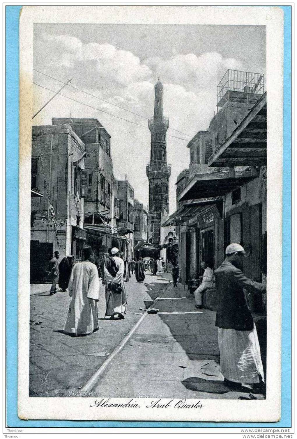 ALEXANDRIA.  -  Arab  Quarter  -  Quartier Arabe  -   CARTE ANIMEE  - - Alejandría