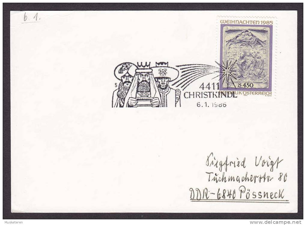 Austria Sonder Stempel CHRISTKINDL 6.1.1986 Card Weihnachten Christmas Jul Noel Navidad - Storia Postale