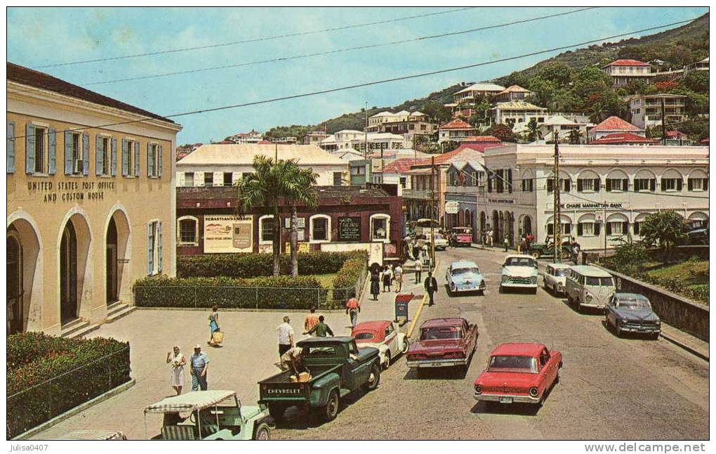 ILES VIERGES Saint Thomas Rue Automobiles Animation - Virgin Islands, US