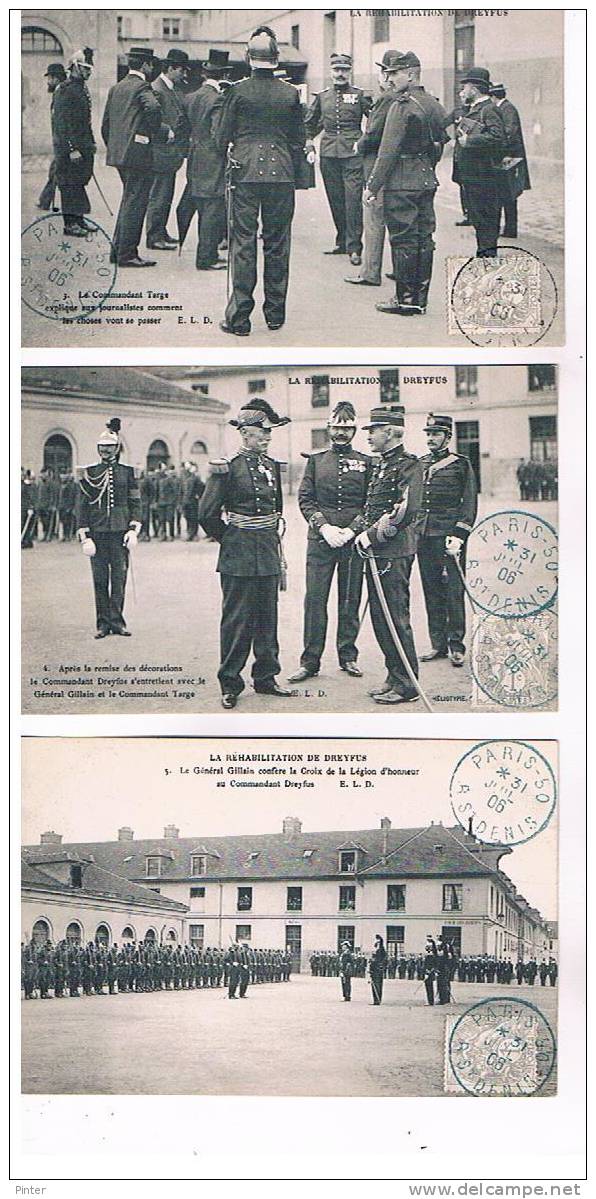 LA REHABILITATION DE DREYFUS - Lot De 6 Cartes - Evènements