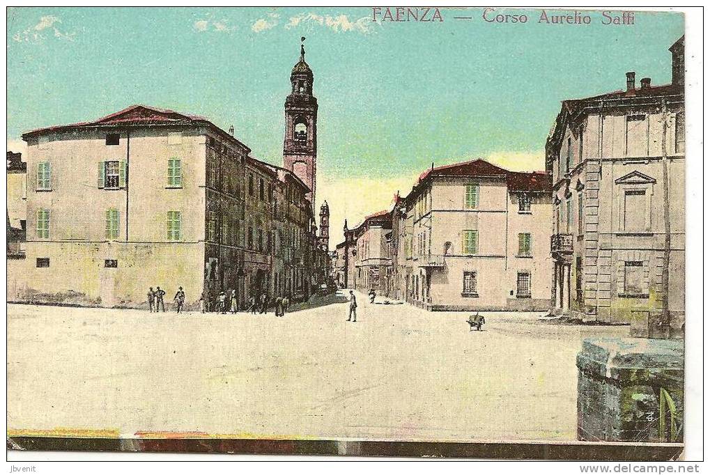 EMILIA - FAENZA (Ravenna) - Corso Aurelio Saffi - Litho A Colori - Faenza