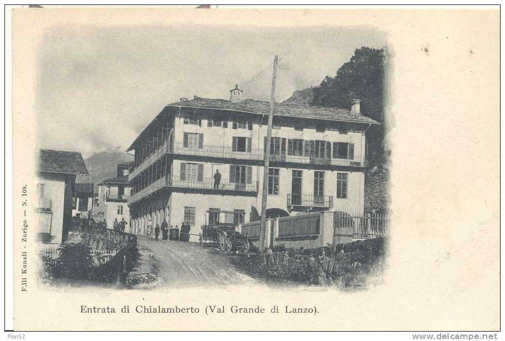 5783-CHIALAMBERTO(TORINO)-ENTRATA AL PAESE-ANIMATA-FP - Other & Unclassified