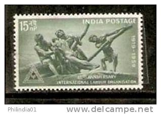 India 1959 International Labour Organisation ILO Sc 325 1v MNH** Inde Indien - OIT