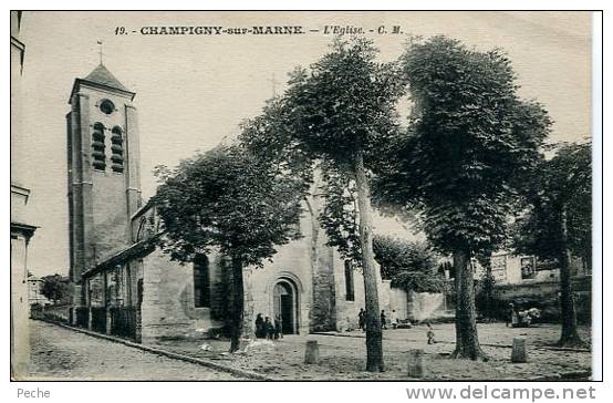N°12904 -cpa Champigny Sur Marne -l´église- - Champigny