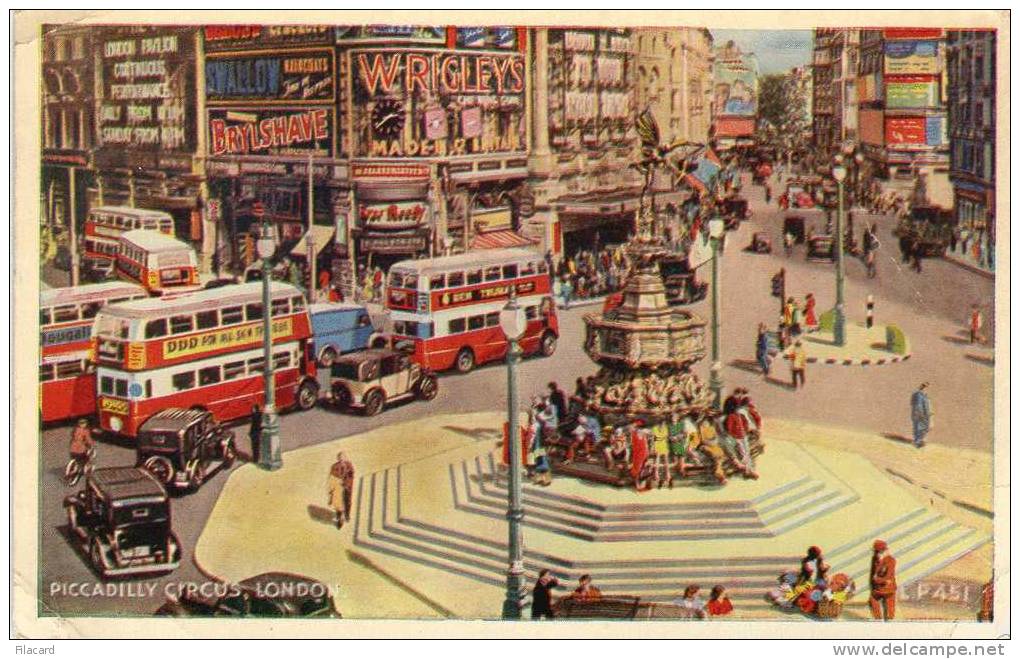 15967   Regno  Unito,   London,  Piccadilly  Circus,  VG  1956 - Piccadilly Circus