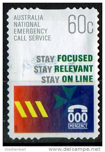 Australia 2010 60c National Emergency Call Service Self-adhesive Used - Actual Stamp - Oblitérés