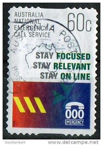 Australia 2010 60c National Emergency Call Service Self-adhesive Used - Actual Stamp - - - Used Stamps