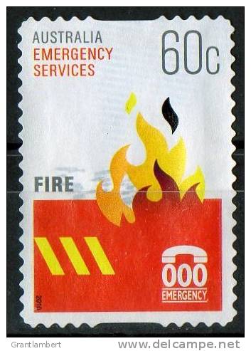 Australia 2010 Emergency Services 60c Fire Self-adhesive Used - Actual Stamp - - Oblitérés
