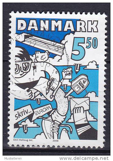 Denmark 2008 Mi. 1500  5.50 Kr  Europa CEPT Write Letters.... - Oblitérés