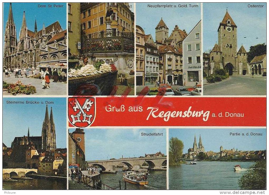 Salutations De Regensburg, Carte Multivues Ref 1106-002 - Regensburg