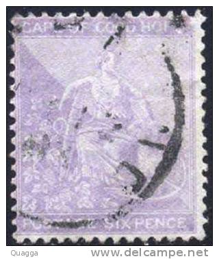 Cape Of Good Hope 1882-83. 6d Pale Mauve (wmk.CA). SACC 39, SG 44. - Kap Der Guten Hoffnung (1853-1904)