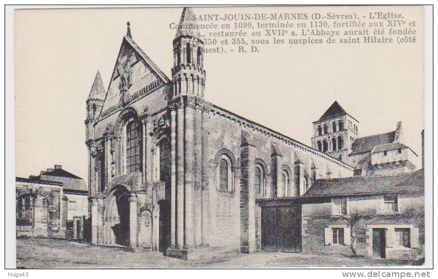 SAINT JOUIN DE MARNES - L'EGLISE - Saint Jouin De Marnes