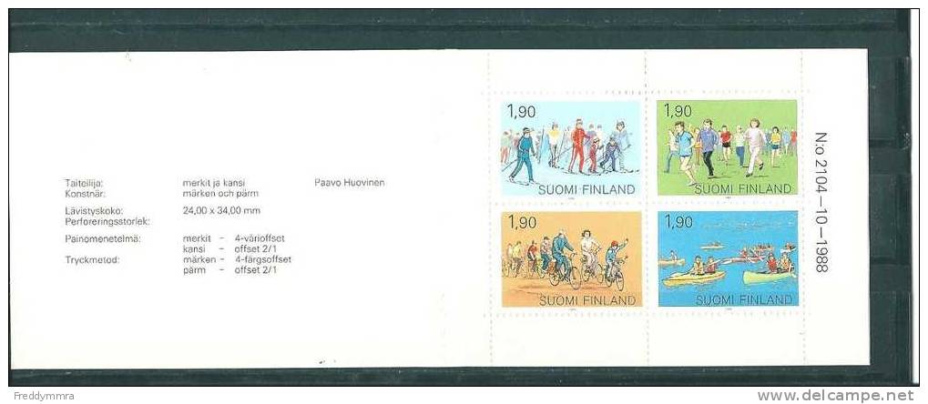 Finlande: Carnet 1038 ** - Markenheftchen