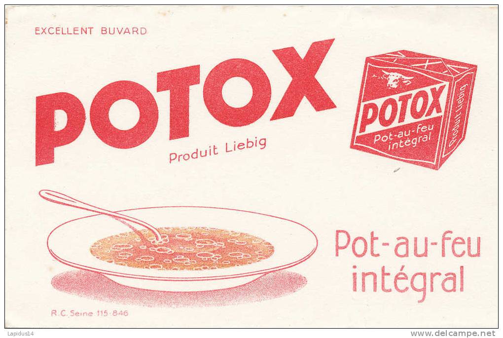 BU 582 BUVARD POTOX  POT AU FEU INTEGRAL - Potages & Sauces