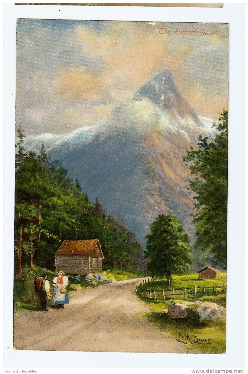 1900s The Romsdahorn Signed Art Ppc/cpa Unused - Norway