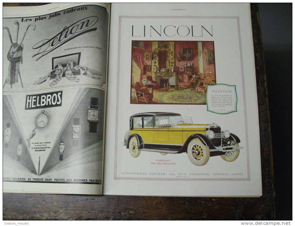 +1926  Pubs AUTOS Color ; ARLETTY ; Jean Richepin ; Aviation Protectrice Des Forêts ; Pont Du GARD Vu D'avion ; AFRIQUE - L'Illustration
