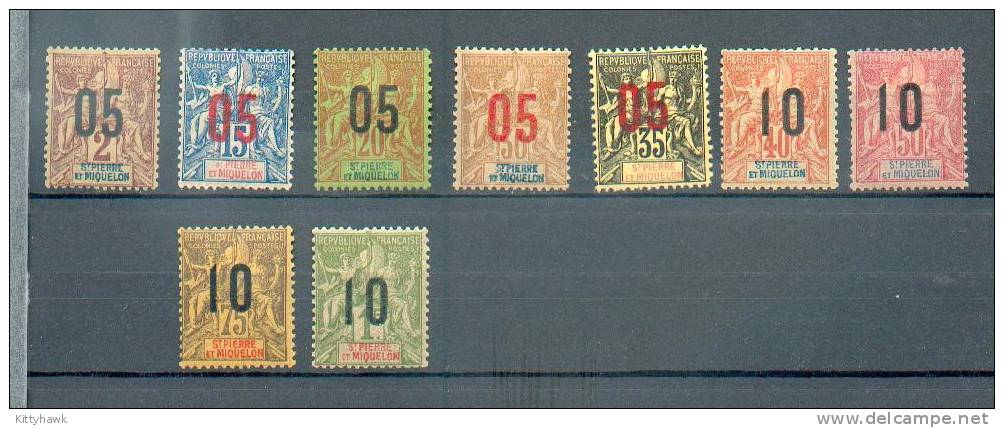 SPM 460 - YT 94 à 97 - 99 à 104 * - Unused Stamps
