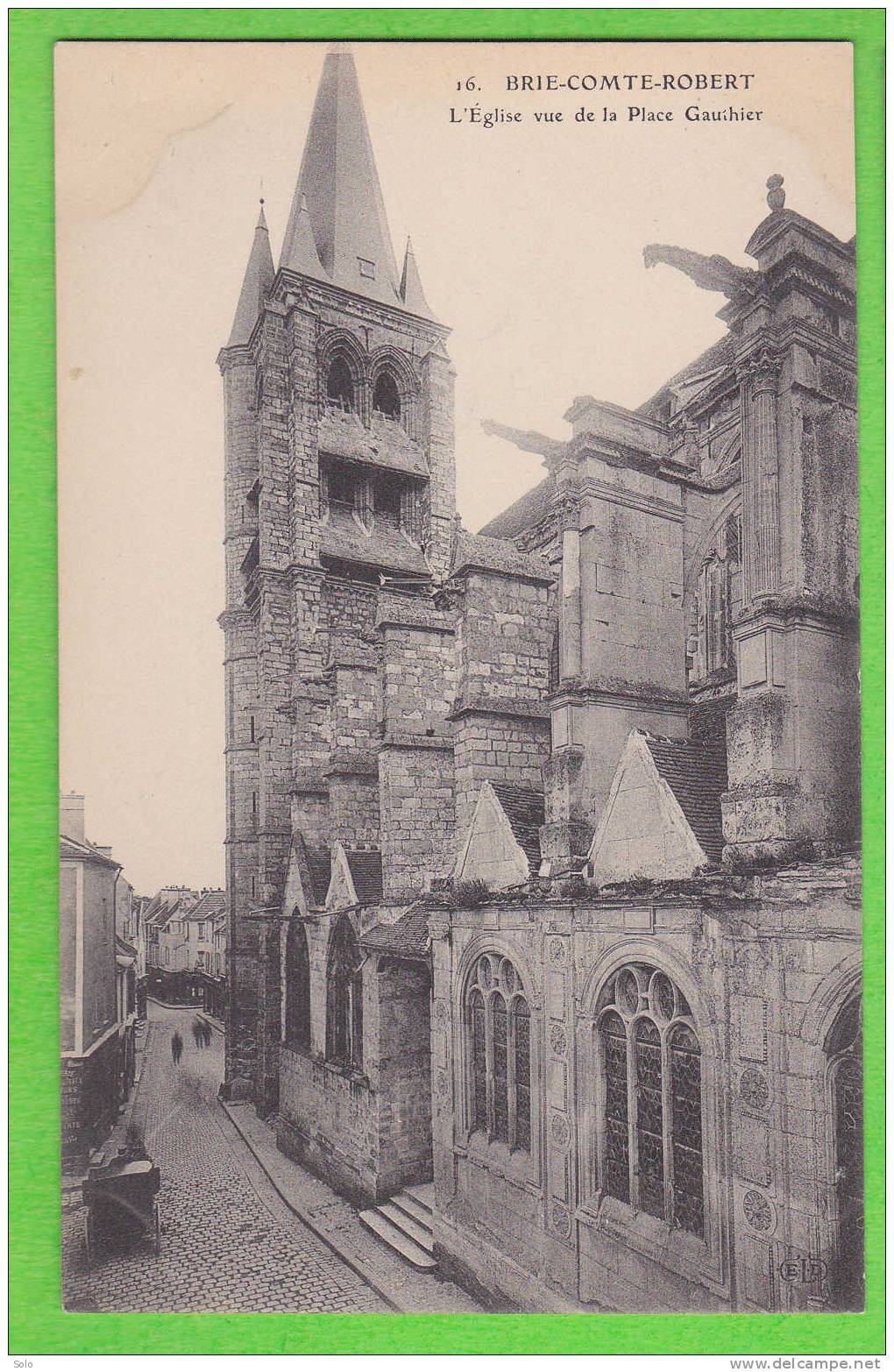 BRIE COMTE ROBERT - L'Eglise Vue De La Place Gauthier - Brie Comte Robert