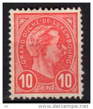 Luxembourg N° 73 Neuf Sans Gomme (*) - 1895 Adolphe Profil