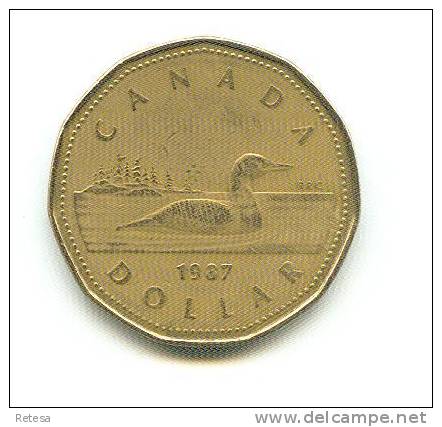 CANADA 1 LOON DOLLAR  1987 - Canada