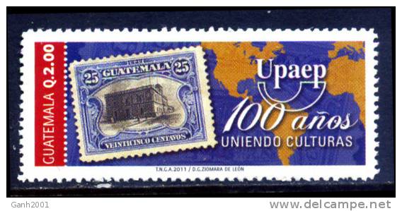 GUATEMALA 2011 / UPAEP STAMPS ON STAMPS Sello Sobre Sello / C3217 - Francobolli Su Francobolli