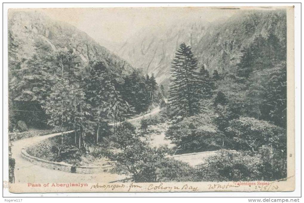 Pass Of Aberglaslyn, 1903 Postcard - Caernarvonshire