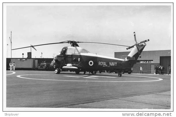 Hélicoptère Wessex Britannique Carte Photo Wright & Logan - Helicopters