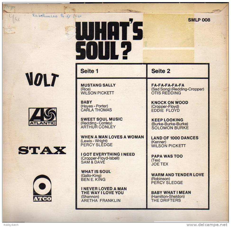 * LP *  THAT'S SOUL - PICKETT / CONLEY / KING / FRANKLIN / BURKE A.o. (Germany 1967) - Soul - R&B