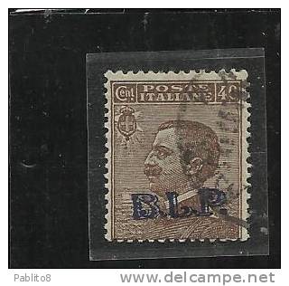 ITALY KINGDOM ITALIA REGNO BLP 1922 - 1923 CENT. 40 USATO II TIPO USATO USED - Francobolli Per Buste Pubblicitarie (BLP)