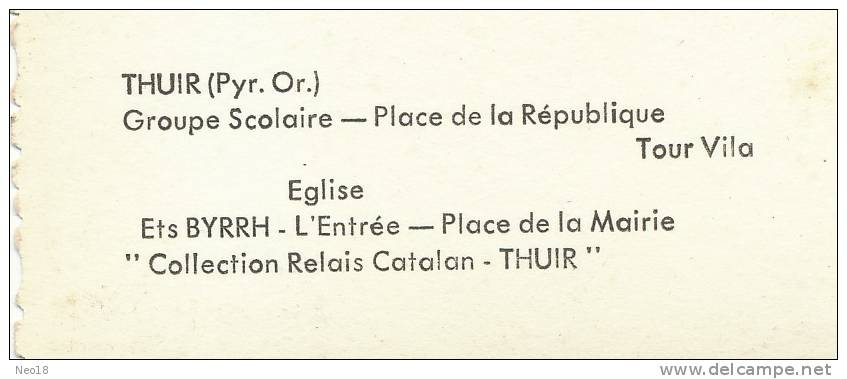 Thuir Multi Vues Souvenir  Groupe Scolaire, Ets Byrrh Coll. Relais Catalan Traction Citroen - Autres & Non Classés