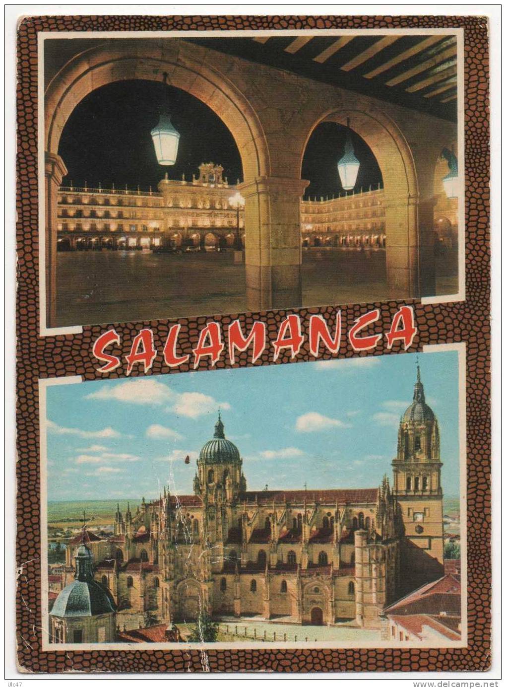 - SALAMANCA. - Plaza Mayor Iluminada. Catedral. - - Salamanca