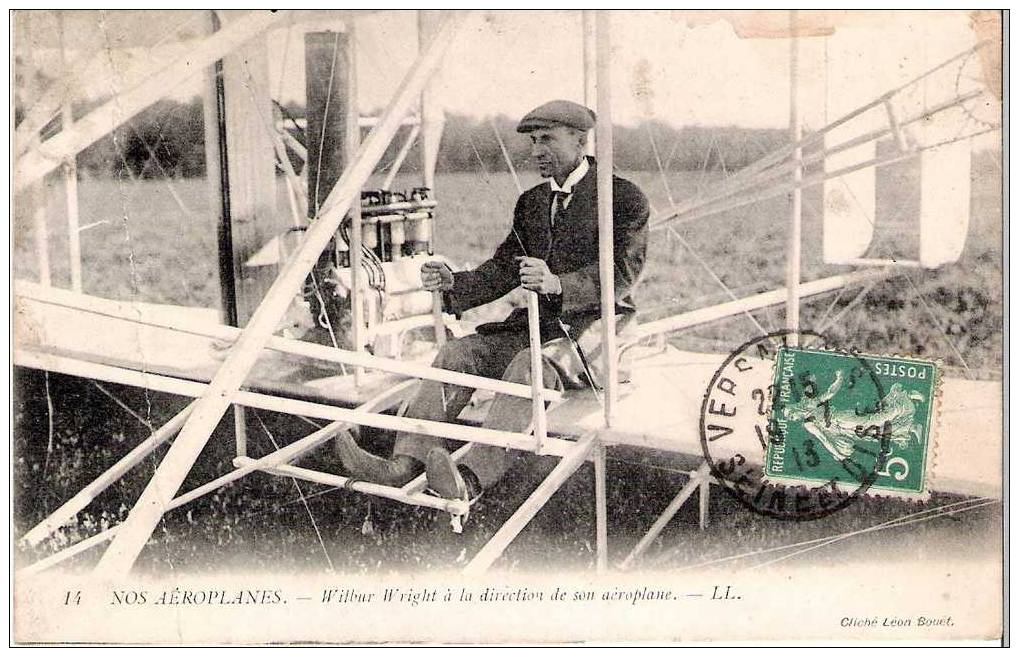 CP43- NOS AÉROPLANES- Wilbur Wright à La Direction De Son Aéroplane - LL 14 - ....-1914: Precursors