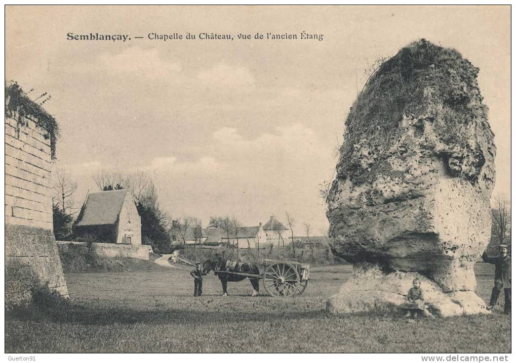 CPA  (37)   SEMBLANçAY  /  Chapelle Du Château, Vue De L'ancien Étang  - - Semblançay