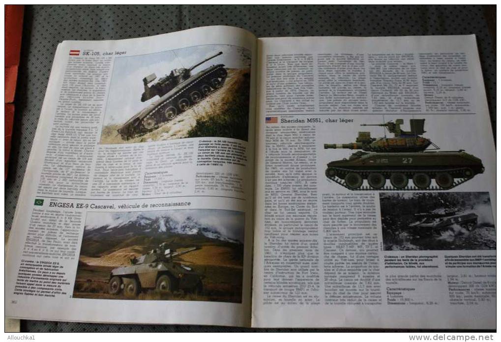 DE 1984 ENCYCLOPEDIE DES ARMES BLINDES LEGERS TANKS ET VEHICULES DE RECONNAISSANCE MODERNES> éditions ATLAS