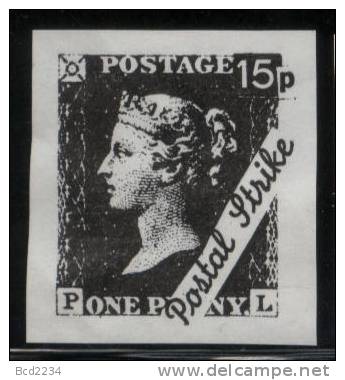 GB STRIKE MAIL (HELLENIC SERVICE) END OF POSTAL STRIKE PENNY BLACK NHM Queen Victoria - Local Issues