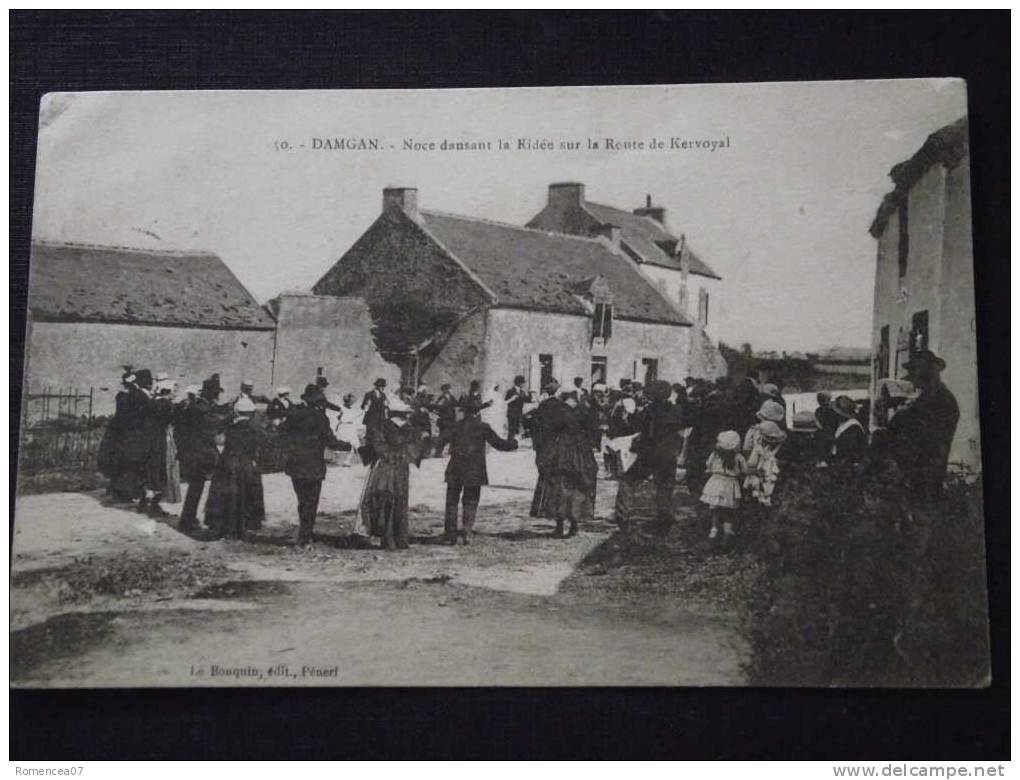 DAMGAN (Morbihan) - Noce Dansant La Ridée Sur La Route De KERVOYAL - Voyagée Le 17 Septembre 1923 - Damgan