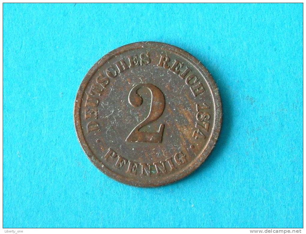 1874 A - 2 PFENNIG / KM 2 ( For Grade, Please See Photo ) ! - 2 Pfennig