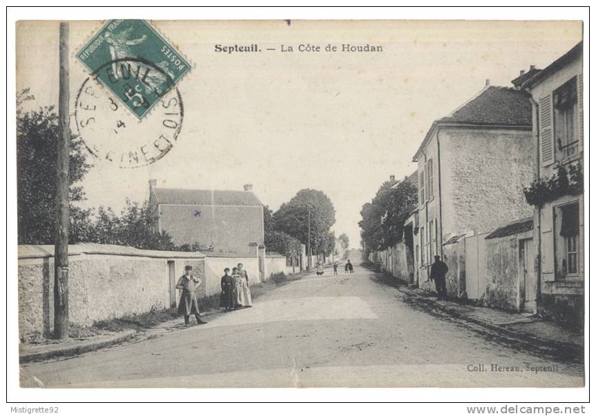 (78) SEPTEUIL La Côte De Houdan 1911. Animée. - Septeuil