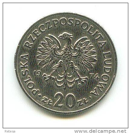 - POLEN  20 ZLOTYCH  MARCELI NOWOTKO  1974 - Pologne