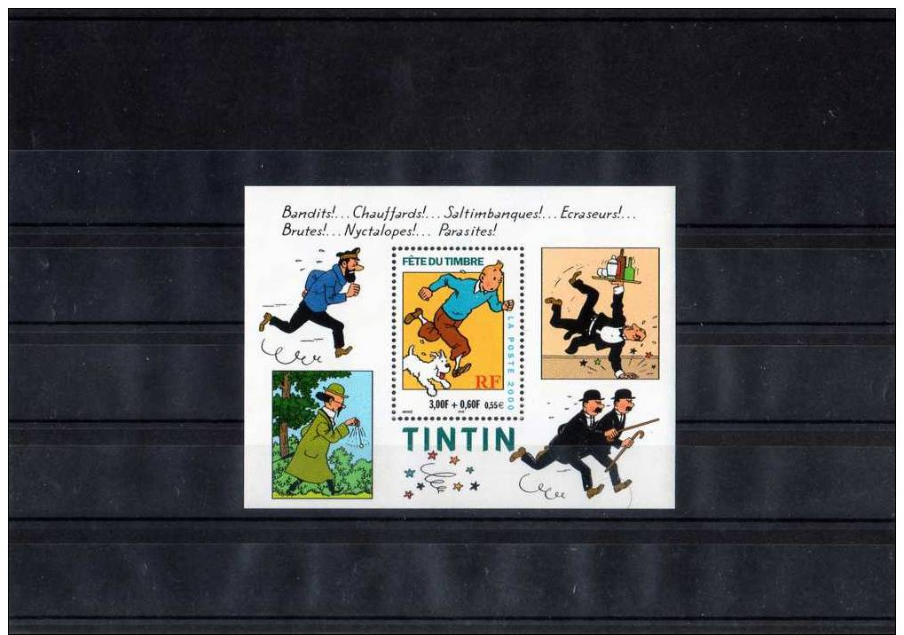 Fete Du Timbre. Tintin. Bloc N° 28 Neuf `` En Parfait Etat . Lot De 25 Exemplaires - Neufs