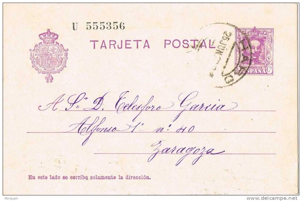 Entero Postal HARO (Logroño) 1929. Alfonso XIII - 1850-1931