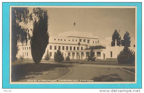 AUSTRALIA CAMBERRA HOUSES OF PARLIAMENT SIDE VIEW CARTOLINA NON VIAGGIATA - Canberra (ACT)