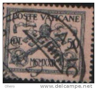 Vaticano Vatican Vatikan  1929 "Conciliazione "50c Usato - Used Stamps