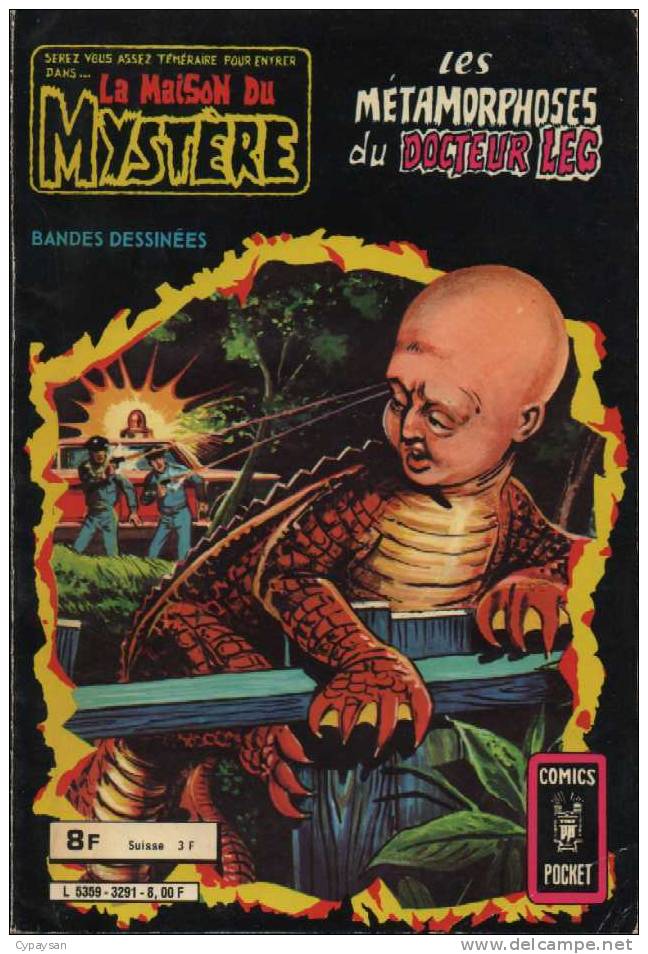 MAISON DU MYSTERE RECUEIL N° 3291 ( 12 & 13 ) BE COMICS POCKET 1981 - Arédit & Artima