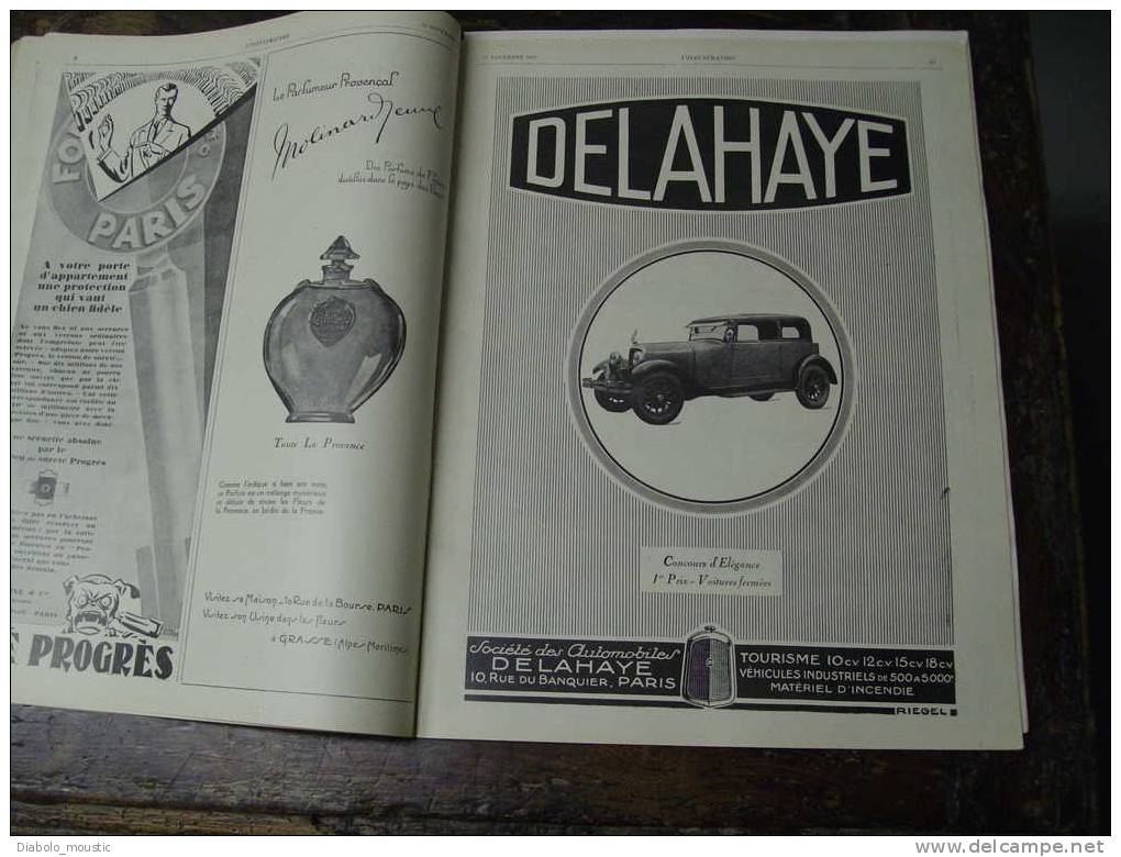 +1926 Pubs AUTOS ;Domaine MONTE-CARLO ; TSF ; Cuirassé COURBET ; Clochers,moulins, Meules ; CANADA ; Princesse ASTRID - L'Illustration