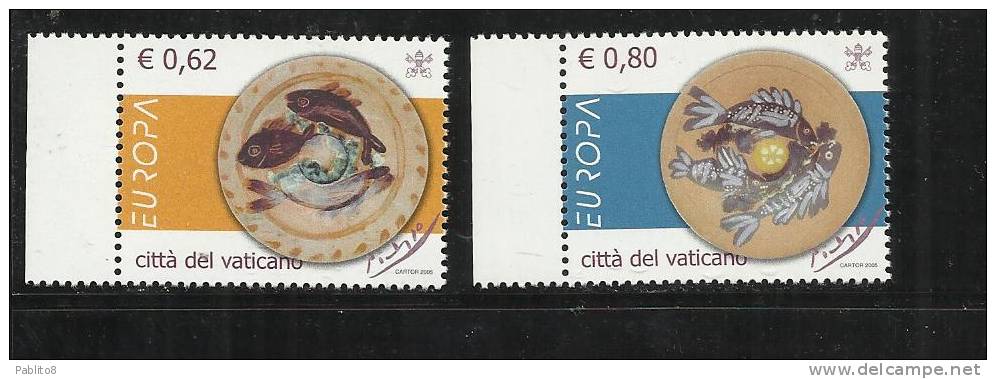 VATICANO 2004 LA GASTRONOMIA MNH - Unused Stamps