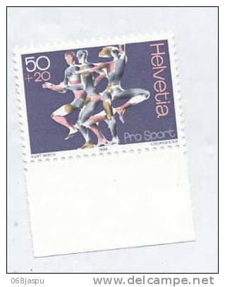Timbre Pro Sport 1986 Bord De Feuille - Unused Stamps