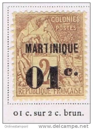 Martininique 1897, Yv 7 /Maury 7, * , Neuf Avec ( Ou Trace De) Charniere - Unused Stamps
