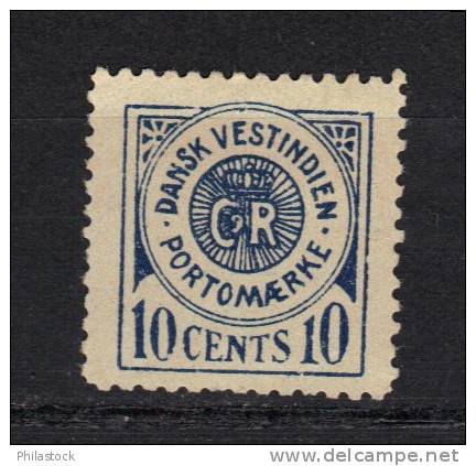 ANTILLES DANOISES TAXES N° 4 * - Denmark (West Indies)